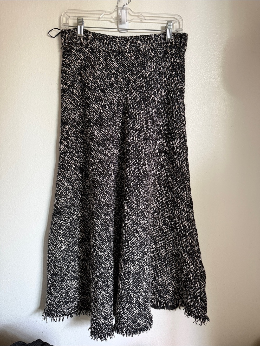 Jason Wu Black and White Tweed Maxi Skirt
